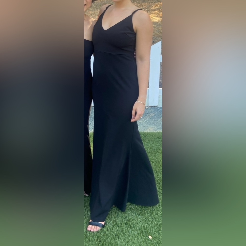 Black Lulus bridesmaid dress